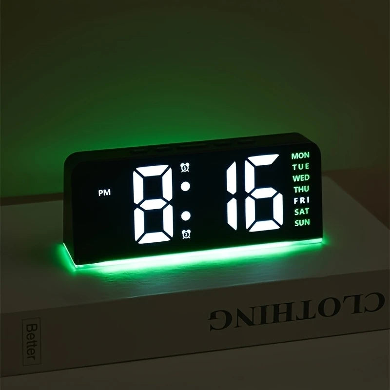 Backlight Snooze Clock Modern Amvola
