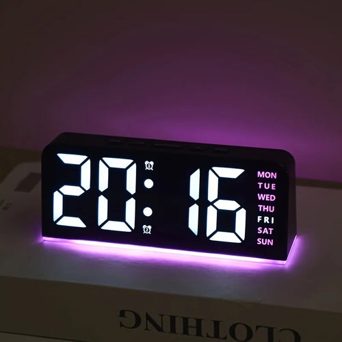 Backlight Snooze Clock Modern Amvola