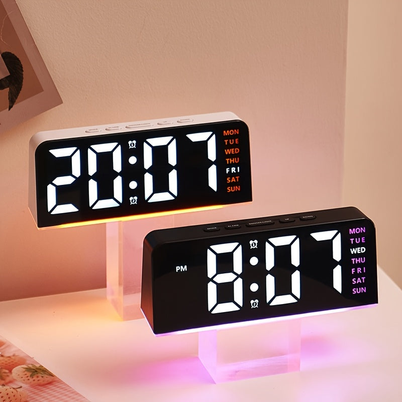 Backlight Snooze Clock Modern Amvola